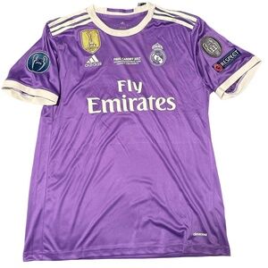 2017 Real Madrid Cristiano Ronaldo UCL final football soccer jersey